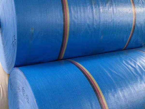 蓝白塑编篷布